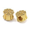 Rack Plating Brass Micro Pave Cubic Zirconia Beads KK-I718-45G-2