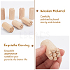 12pcs 12 styles Round Wooden Traditional Chinese Moon Cake Molds AJEW-CA0004-24-3