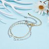 Couples Brass Cable Chain Bracelet Making Sets AJEW-JB00980-2