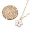 Alloy Enamel Pendant Necklaces for Women NJEW-JN04806-3