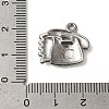 Non-Tarnish 304 Stainless Steel Pendant Rhinestone Settings STAS-N103-40P-3