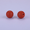 Round Silicone Focal Beads SI-JX0046A-81-2