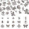 30Pcs 15 Style Tibetan Style Alloy Pendants FIND-TA0002-88-2