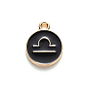 Alloy Enamel Pendants LS-ENAM-S124-01B-08K-2