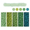 1900Pcs 5 Colors Baking Paint Glass Seed Beads SEED-YW0001-76D-2