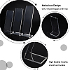 3Pcs 3 Szies Transparent Acrylic Necklace Display Stands NDIS-WH0006-11-4