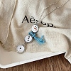 Alloy with Glass Christmas Snowman with Cord Scarf Pendant Necklaces FS-WGC7B44-01-2