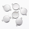 304 Stainless Steel Cabochon Connector Settings STAS-E146-19P-14mm-2