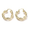 Brass Hoop Earrings EJEW-P264-A13-G-2