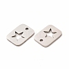 201 Stainless Steel Charms STAS-E188-01P-3