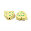 Spray Painted Maple Wood Beads WOOD-Q030-87A-3