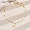 Stainless Steel Vintage Rectangle with Rose Flower Pendant Necklaces for Women NY6515-5