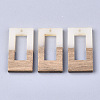 Resin & Walnut Wood Pendants LS-RESI-S358-26G-1
