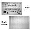 Rectangle 201 Stainless Steel Blank Thermal Transfer Wallet Card DIY-WH0252-011-4