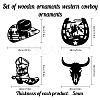 MDF Wood Wall Art Decorations HJEW-WH0049-026-2