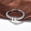 S925 Sterling Silver Adjustable Letter Rings for Women RJEW-M068-01P-U-4