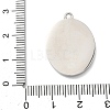 304 Stainless Steel & Rhinestone Pendants STAS-G371-09D-02P-3