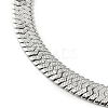 Non-Tarnish 304 Stainless Steel Herringbone Chain Bracelet BJEW-D028-02A-04P-3