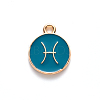 Alloy Enamel Pendants ENAM-S124-01B-05H-2