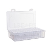 64 Compartments Removable Plastic Bead Containers PW-WG45365-05-1