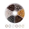1 Box 6 Color Iron Jump Rings IFIN-X0025-7mm-NF-B-1