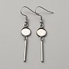 314 Stainless Steel Earring Hooks STAS-WH0046-01E-1