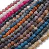Natural Weathered Agate Beads Strands G-P538-A01-1