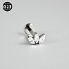 G23 Titanium Micro Pave Cubic Zirconia Cartilage Earrings WG0CACB-03-1