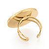 304 Stainless Steel Cuff Ring Findings STAS-S080-040I-G-4