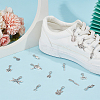 24Pcs 12 Styles Alloy Shoes Charms HJEW-DR00099-4