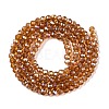 Electroplate Glass Beads Strands EGLA-A044-T2mm-B04-3