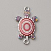 Alloy Enamel Connector Charms ENAM-WH0061-47G-1