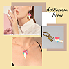 24Pcs 4 Styles Opaque Printed Acrylic Big Pendants MACR-CA0001-37-5