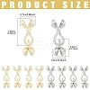 4Pcs Locking Double Brass Bead Tips KK-YW0004-92LG-3