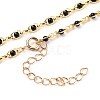 Brass Link Chain Anklets AJEW-AN00338-2