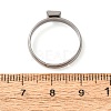 Adjustable 304 Stainless Steel Finger Rings Components SA-CBA8B85-09A-P-2