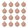 Golden Plated Alloy Enamel Charms X-ENAM-S118-07U-2