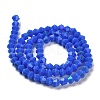 Opaque Solid Color Imitation Jade Glass Beads Strands GLAA-F029-P4mm-D11-2