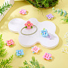 20pcs Opaque Resin Cabochons RESI-TADJ0001-08C-6