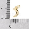 Rack Plating Brass Micro Pave Clear Cubic Zirconia Charms KK-Z060-09G-01-3