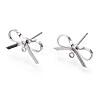 Brass Stud Earring Findings X-KK-S350-013P-1