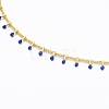 Brass Enamel Handmade Beaded Chain NecklaceS NJEW-JN03145-3