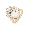 Brass with Mixed Stone Finger Rings GG-CBACC2B-07G-6