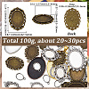 1Bag Alloy Pendant Cabochon Settings FIND-SC0023-79B-01-2