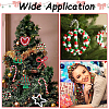 800Pcs 5 Colors Christmas Theme Opaque Plastic Beads KY-SP0001-09-6