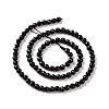 Natural Black Onyx Beads Strands G-E203-01-3