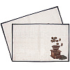 Coffee Theme Cotton and Linen Cup Mats AJEW-WH0201-020-1