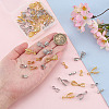60Pcs 10 Styles Brass Pinch Bails KK-ME0002-25-5