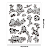Rubber Clear Stamps DIY-WH0251-044-2