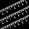 Iron Rhinestone Cup Chains CH-WH0011-03S-1
